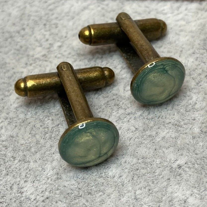 Coppia di gemelli uomo in bronzo
