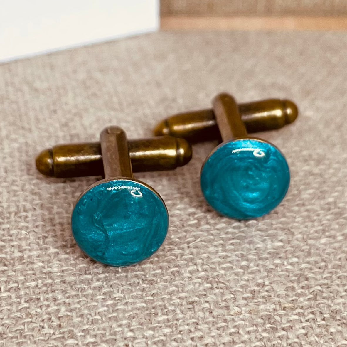 Coppia di gemelli uomo in bronzo