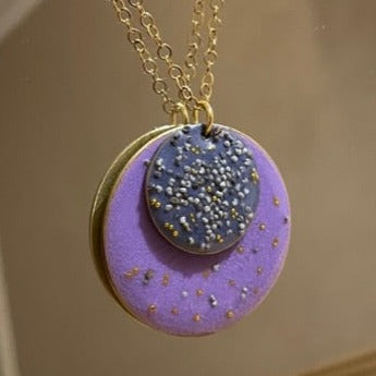 Collana e/o orecchini in ottone con ciondolo semi di papavero