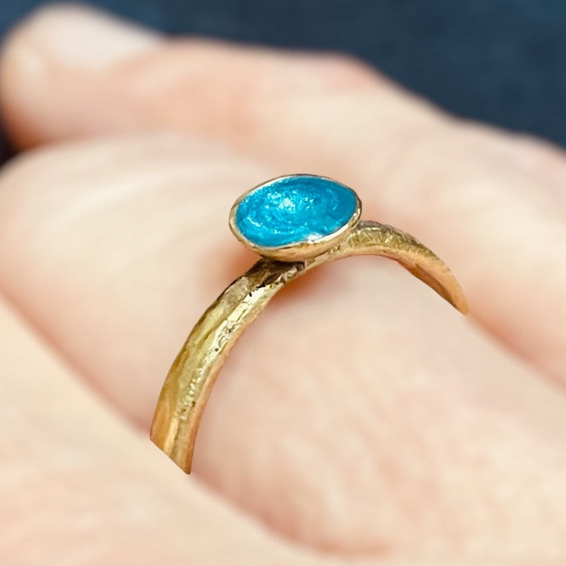 'Luce' Anello in ottone, su misura, realizzato interamente a mano