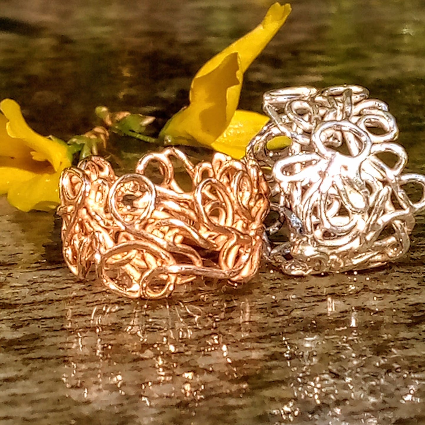 'Fil rouge' Anello in Ag. 925