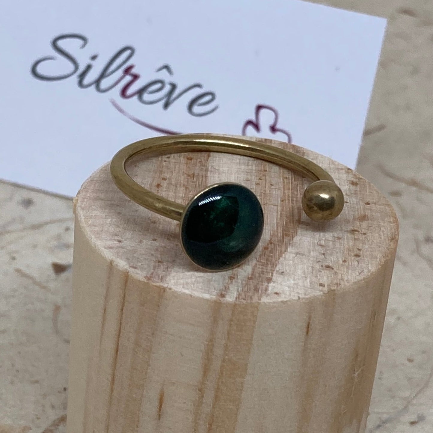Anello aperto in bronzo