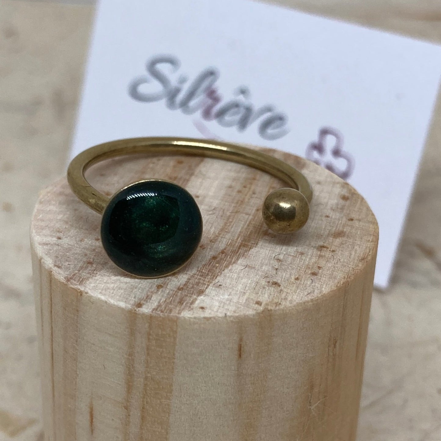 Anello aperto in bronzo