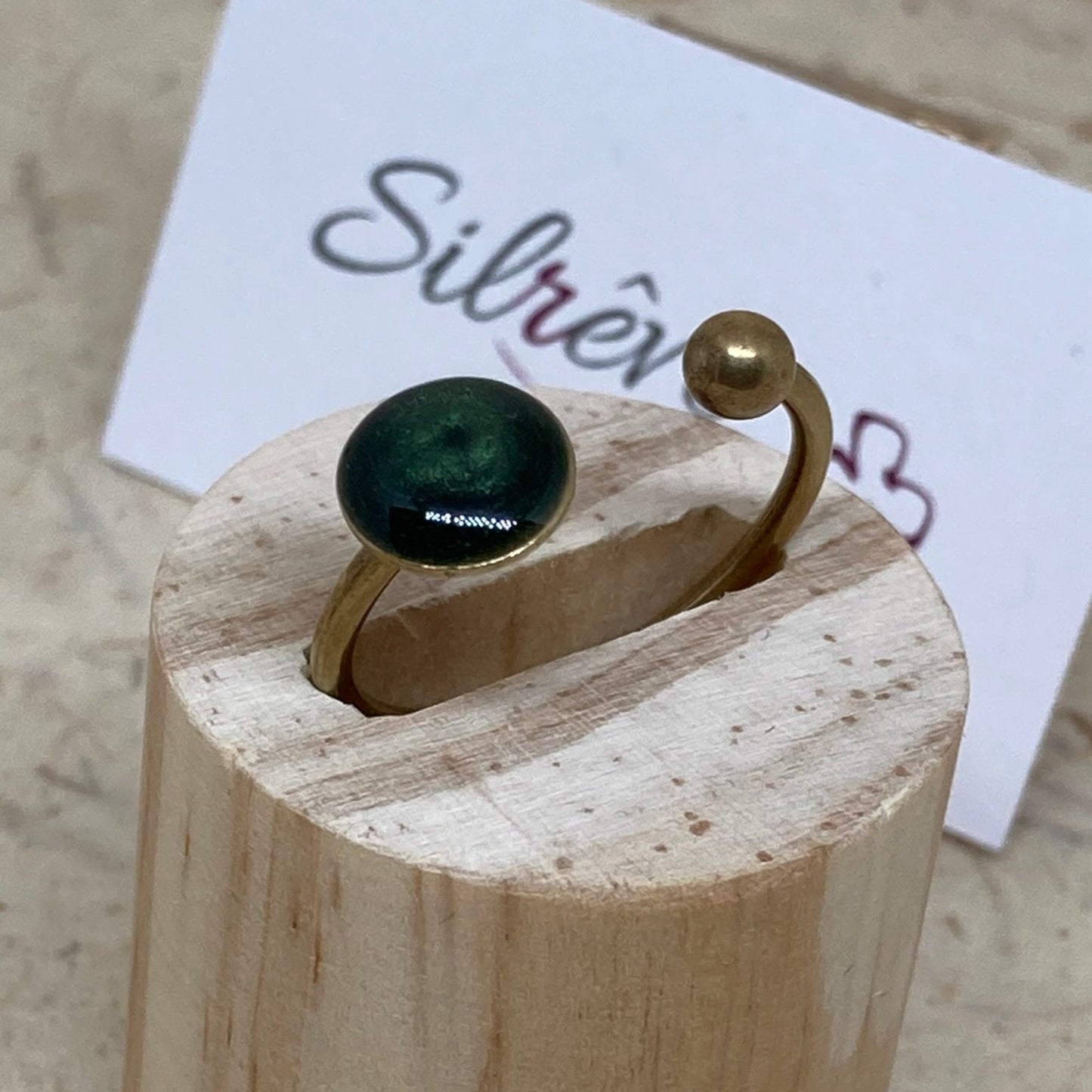 Anello aperto in bronzo