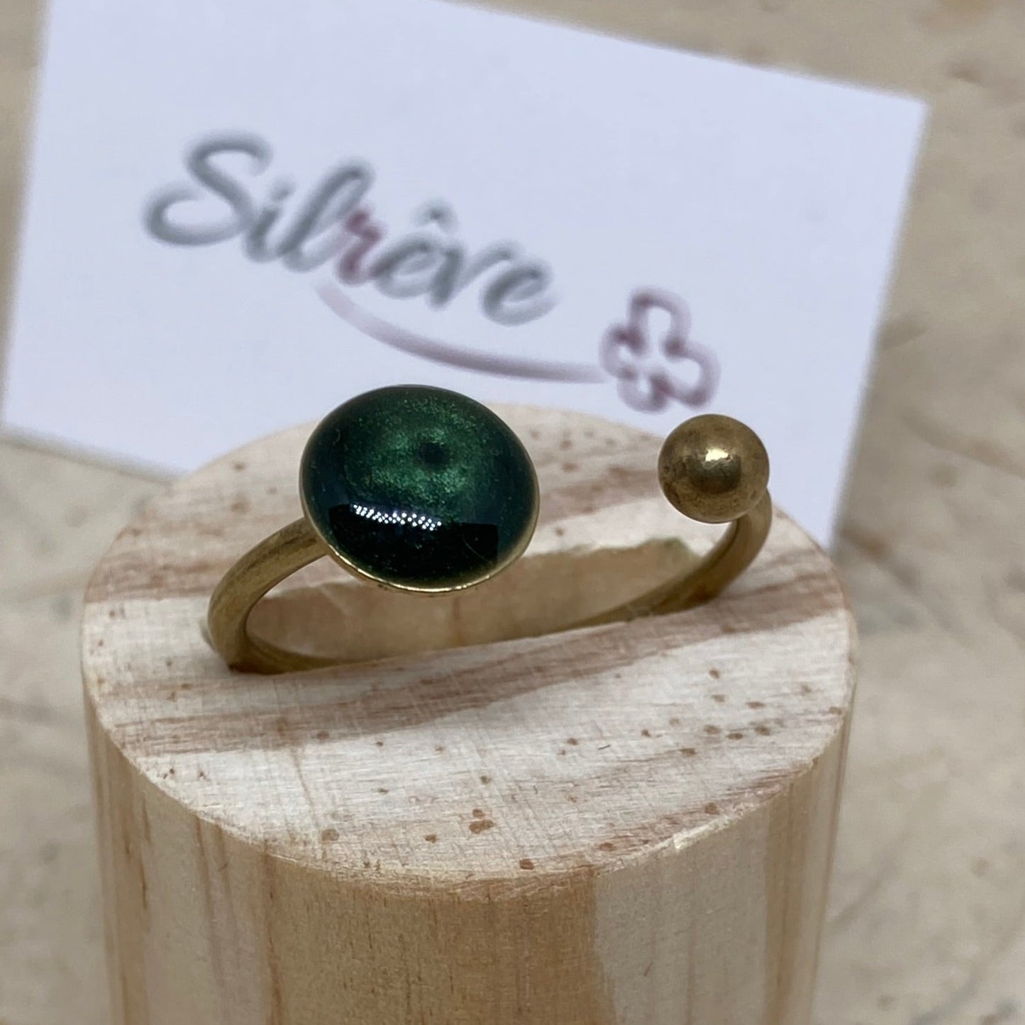 Anello aperto in bronzo