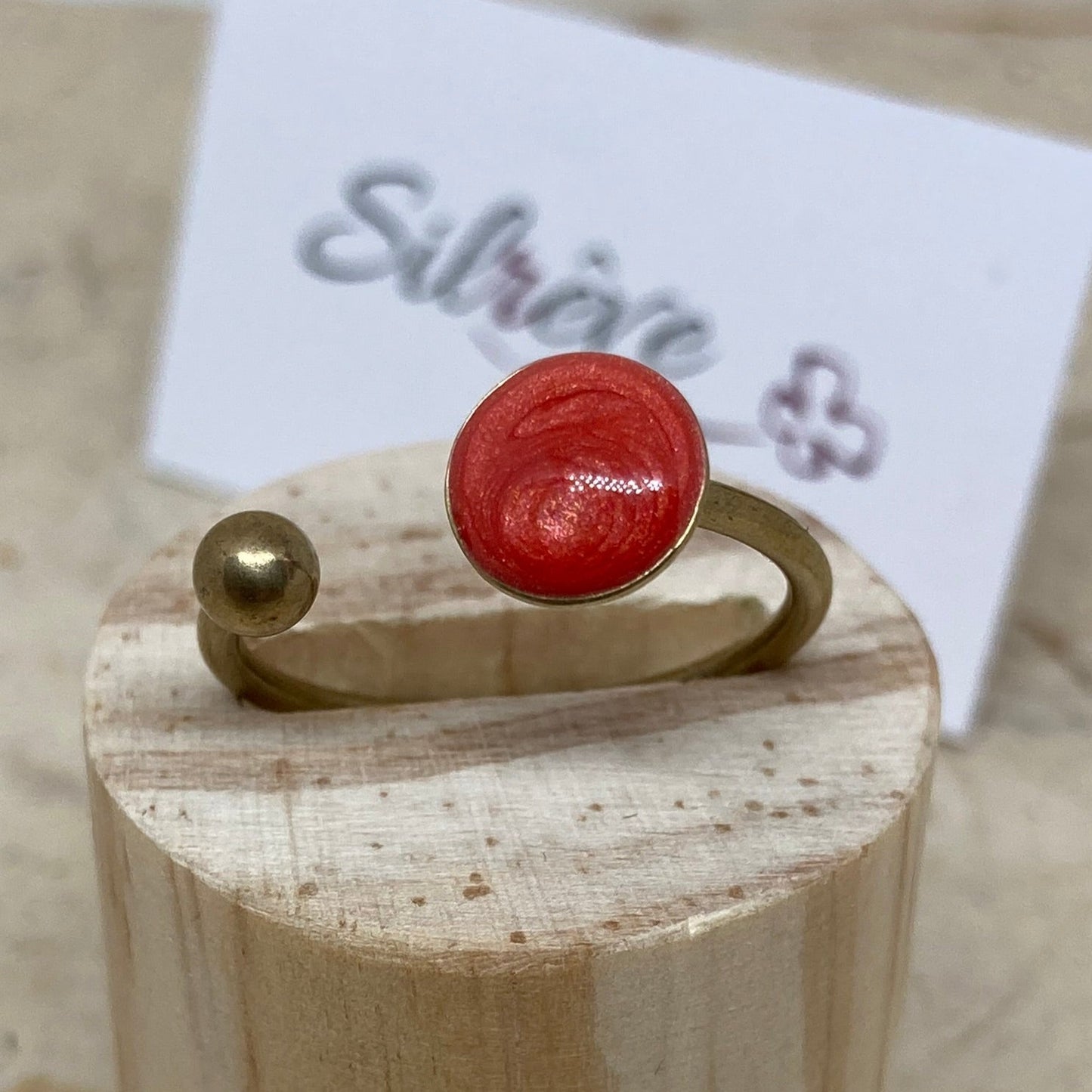 Anello aperto in bronzo