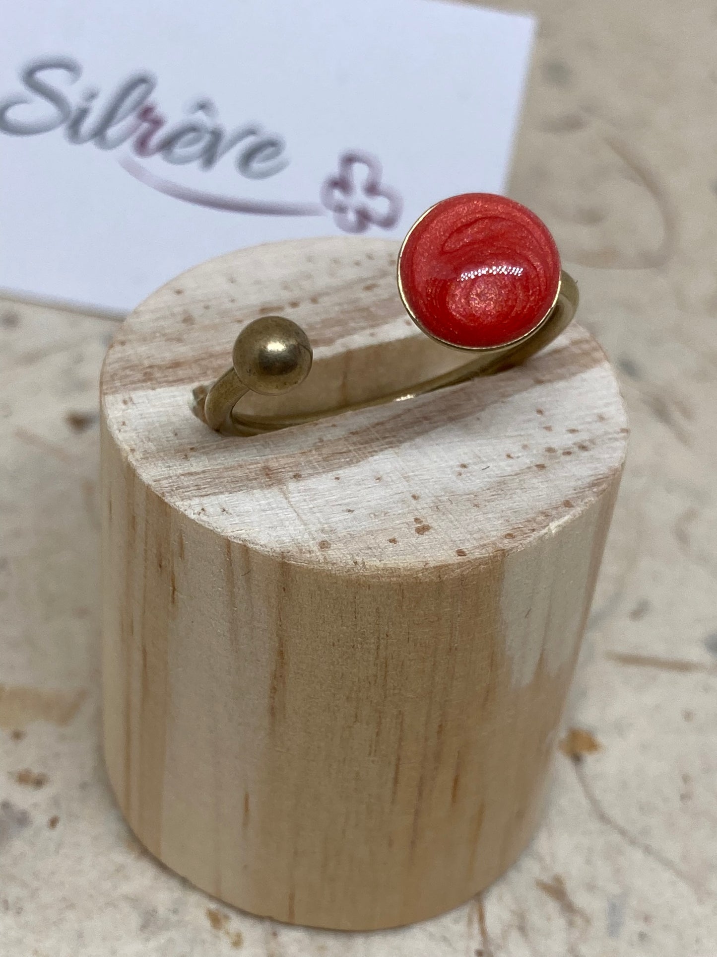 Anello aperto in bronzo