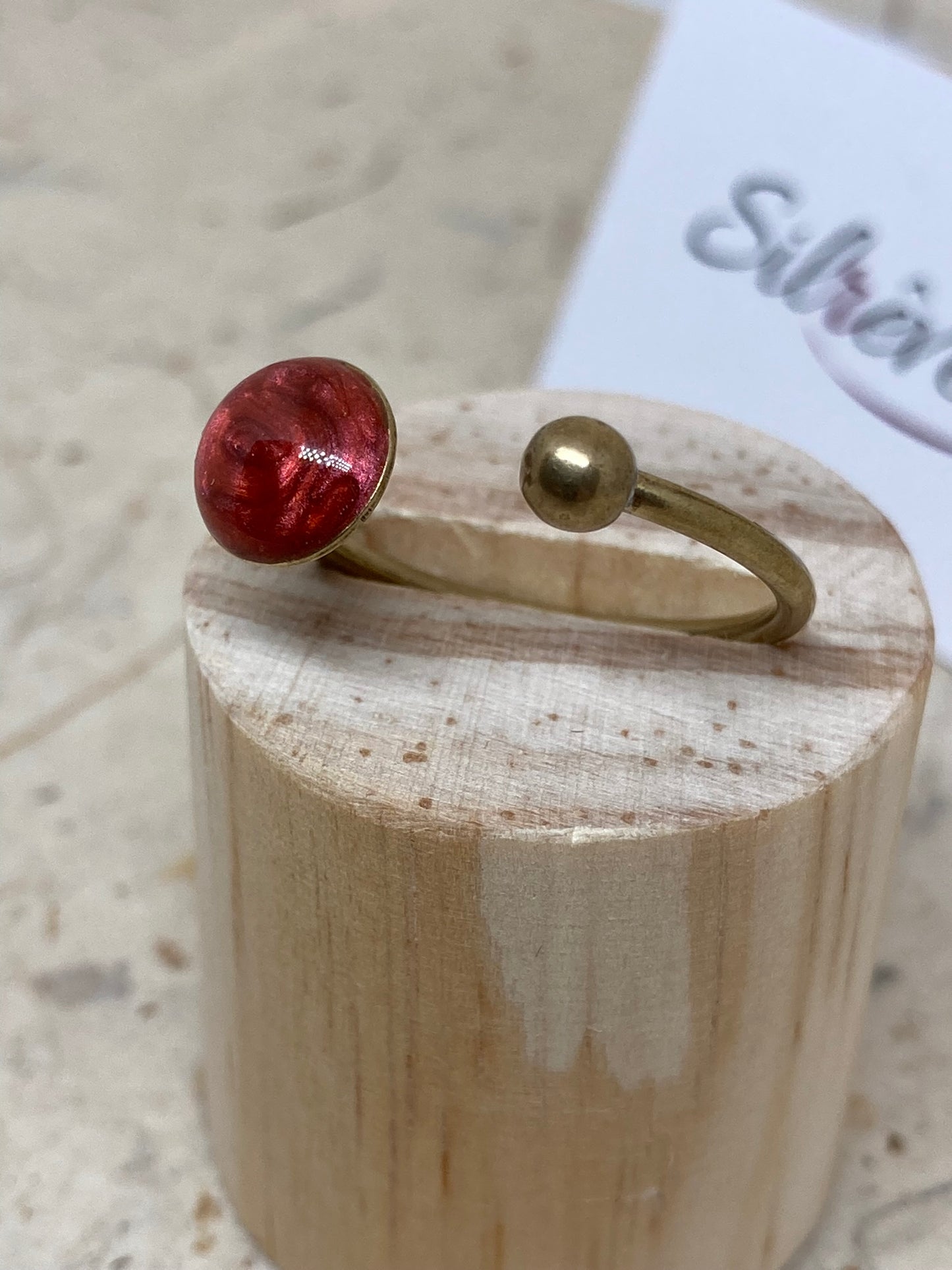 Anello aperto in bronzo