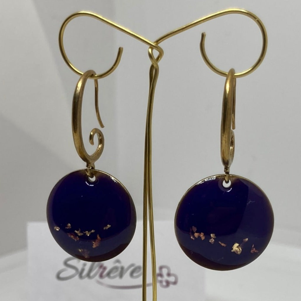 Orecchini pendenti in ottone 'Fantasia'