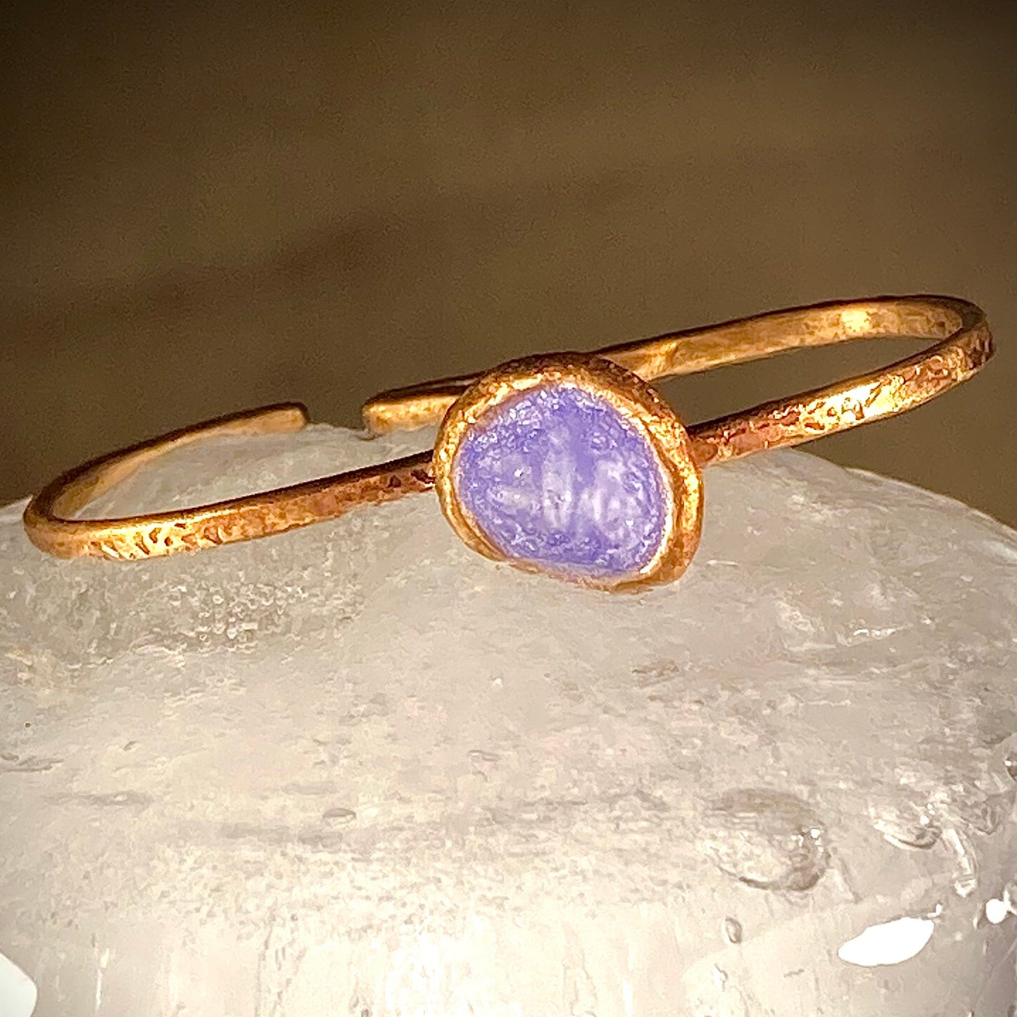 'Twogether' anello doppio in bronzo rosso