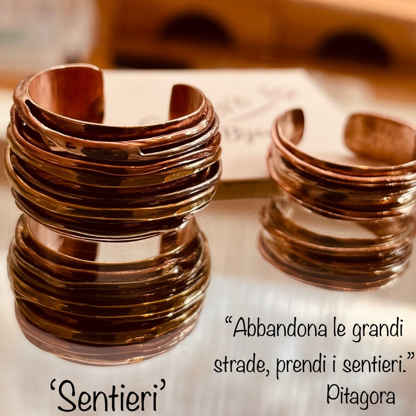Anello 'Sentieri' - Bronzo, Rame, Ottone e Ag. 925