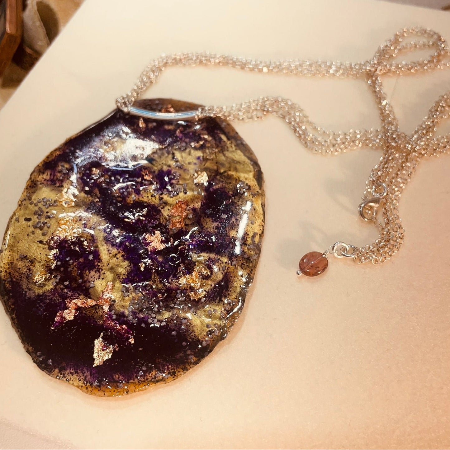 Inclusioni 'Sottobosco', con  finiture in Argento 925